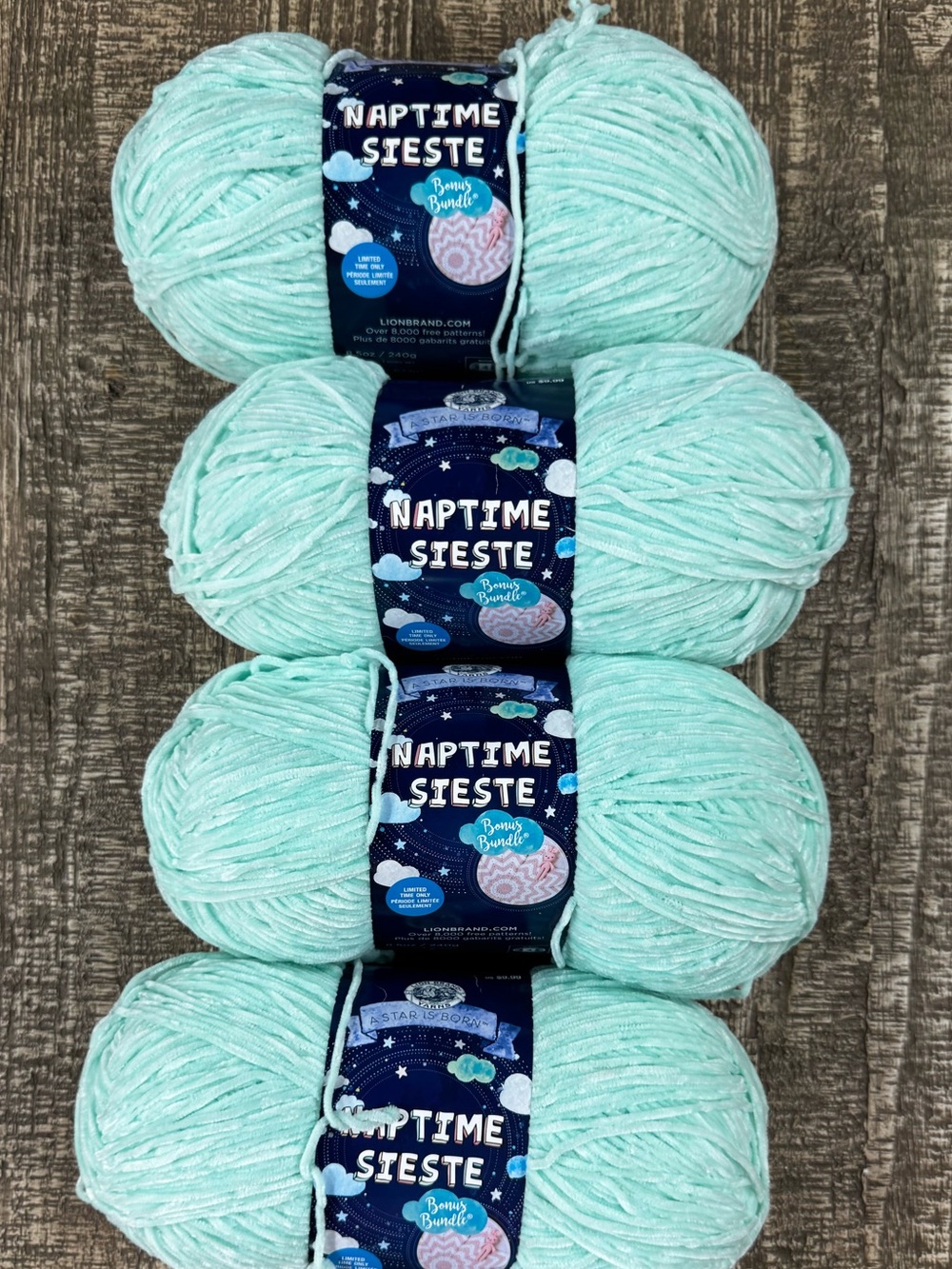 Native Sieste Yarn 4 Skeins– Soft Pale Aqua